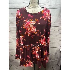 Agnes & Dora‎ XL red and pink long sleeve t shirt - 2202